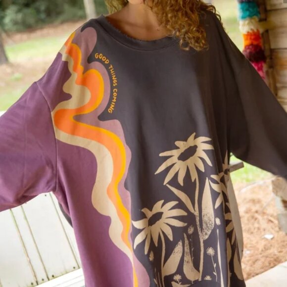 Natural Life Billie Oversized Tunic Sweatshirt - Picture 8 of 8